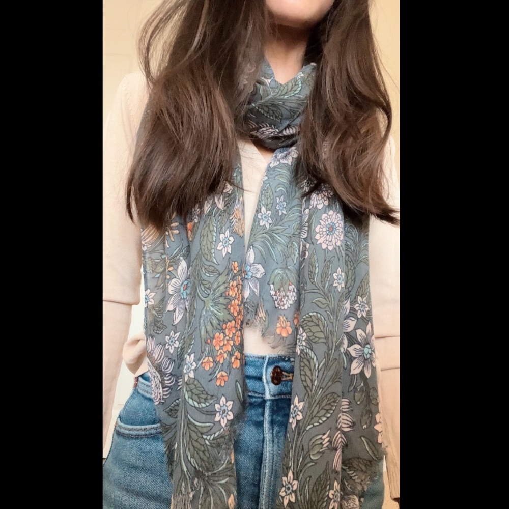Beautiful Floral spring scarf